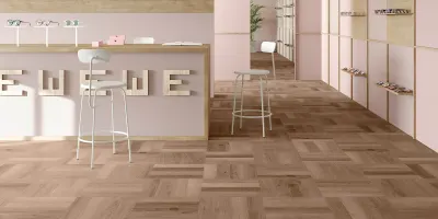 Maximus Highland Oak Parquet — Roasted (aranżacja)