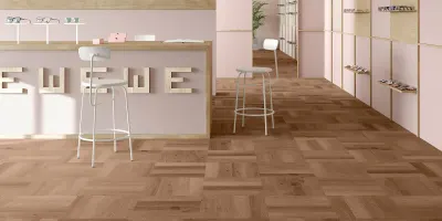 Maximus Highland Oak Parquet — Chocolate (aranżacja)