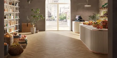 Maximus New England Oak Parquet — Toffee (aranżacja)